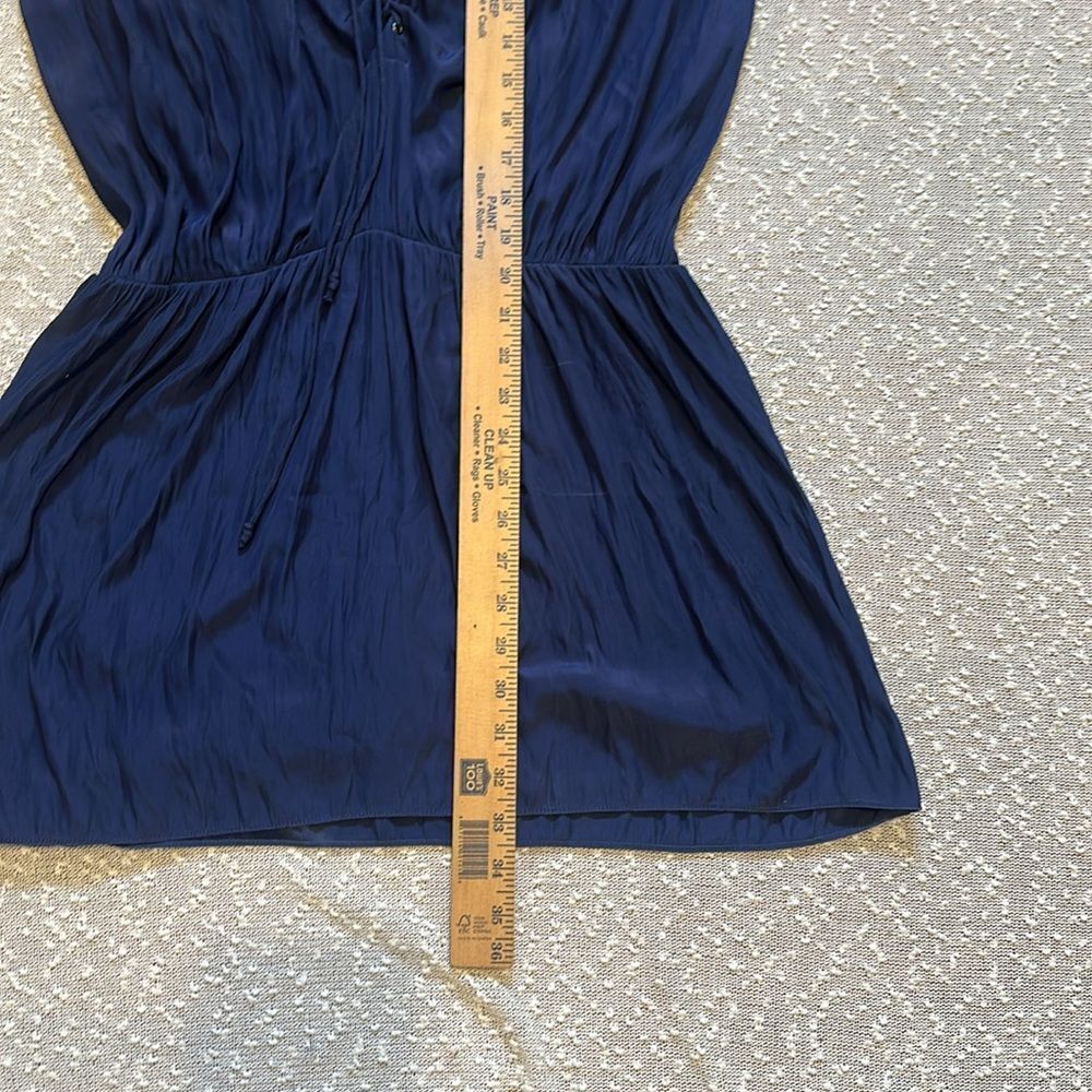 RAMY BROOK Navy Halter Dress with Lace-Up Front Alexandra Emilia MEDIUM - Picture 10 of 12